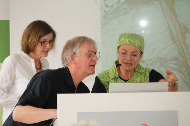 Viel zu tun bei der Technik