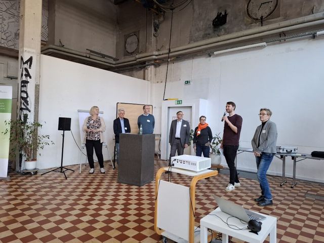 präsentierende Person