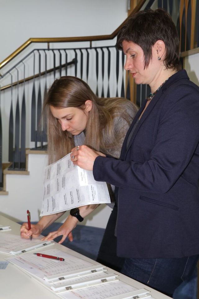 Viel zu tun bei der Anmeldung